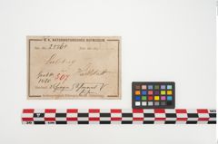 Etikett zu Eisenpilzknaufschwert (NHMW-PRAE-025265)